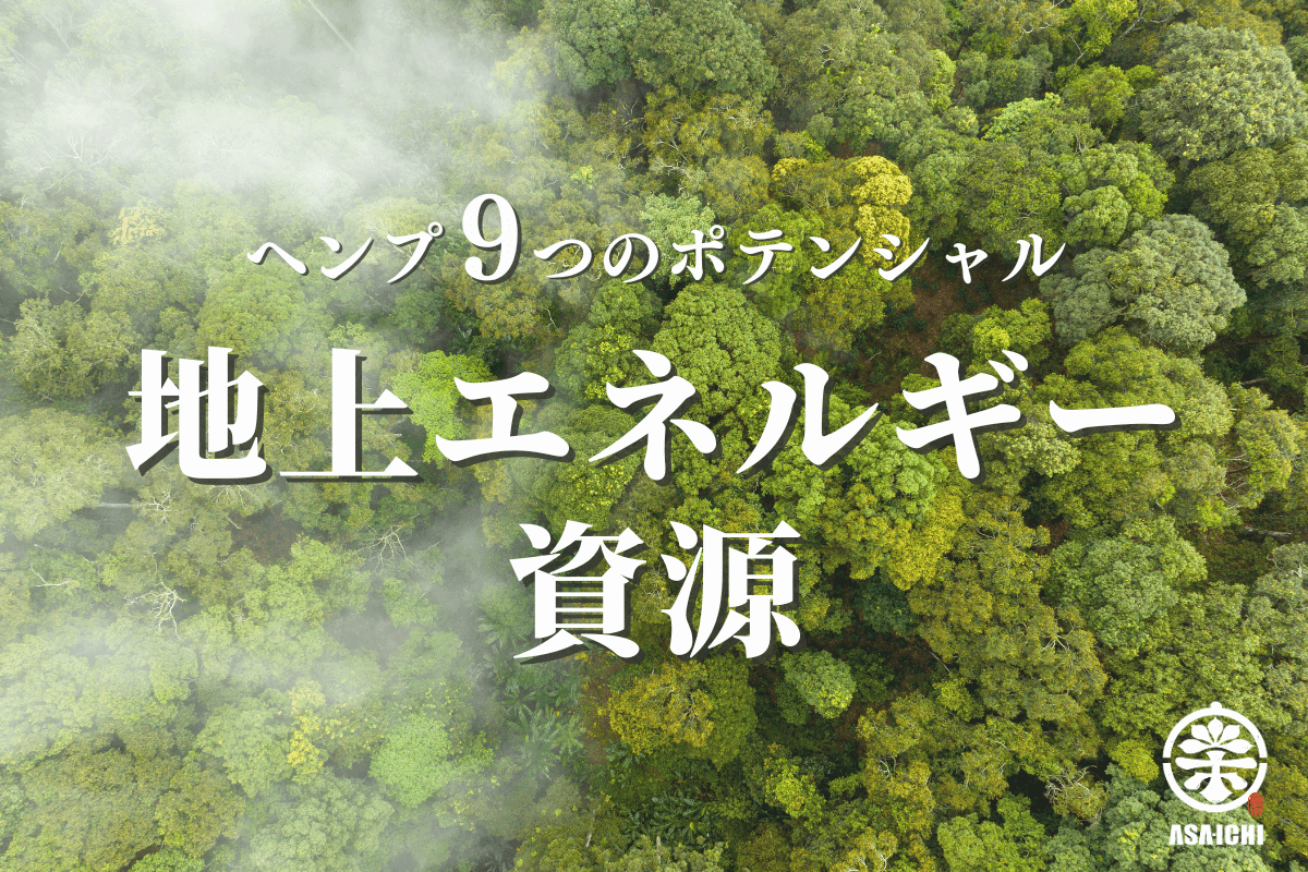 ヘンプ9つのポテンシャル「地上エネルギー資源」