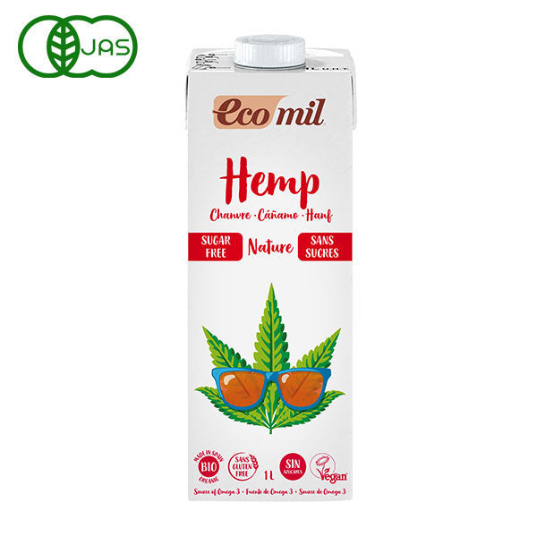 [eco mil] 有機ヘンプミルク 無糖タイプ 1000ml