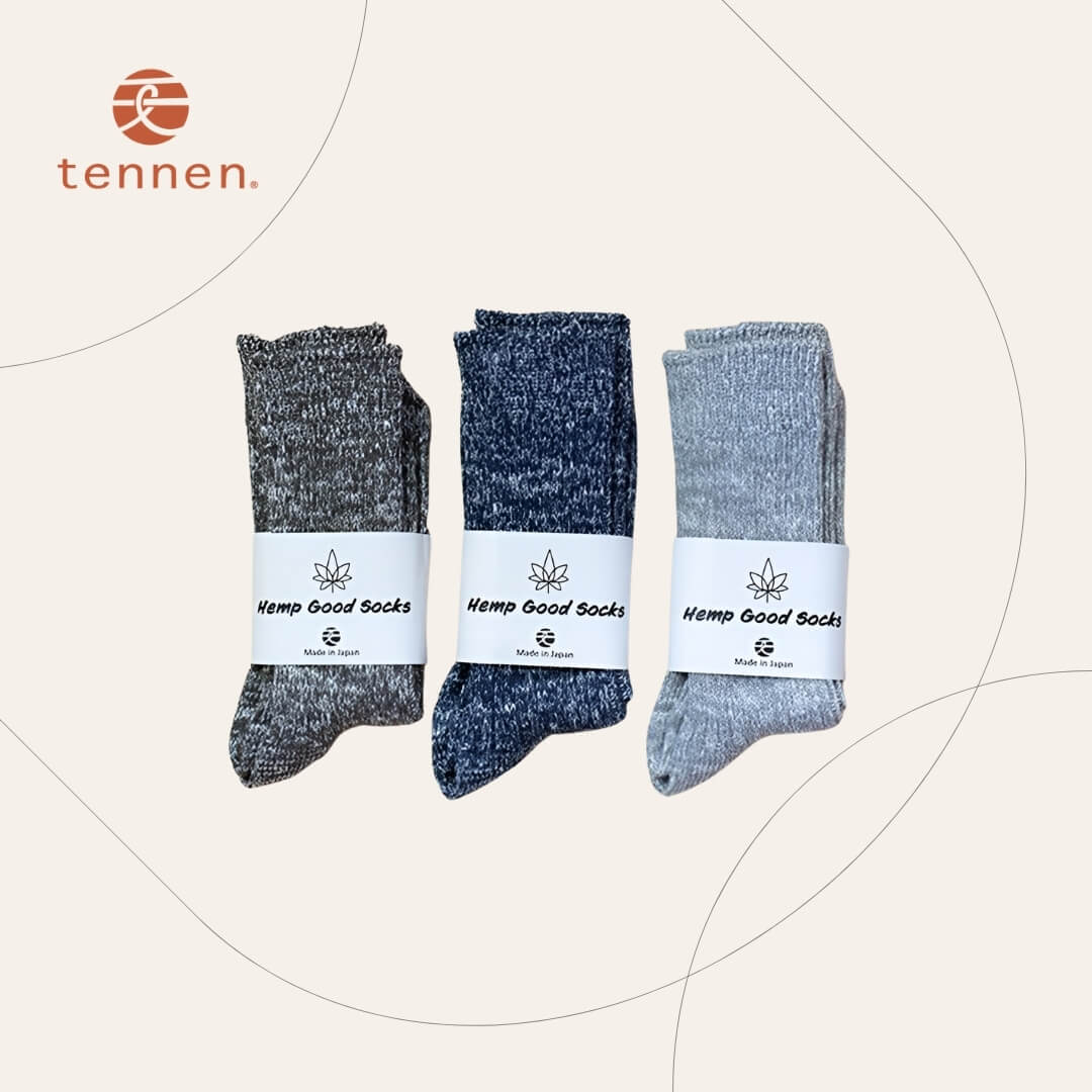 [tennen] Hemp Good Socks （2サイズ：22cm-24cm / 25cm-27cm）